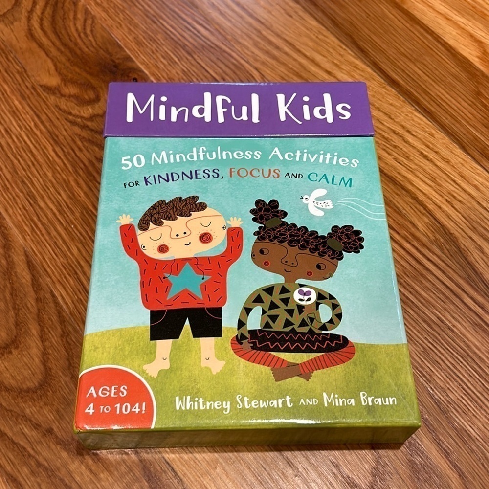 New in box mindful kids, 50 activity cards for kindness, focus and calm